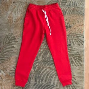 Red Sweatpants Size M